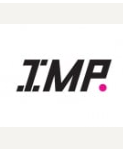 IMP.のドットがピンク色のロゴマーク